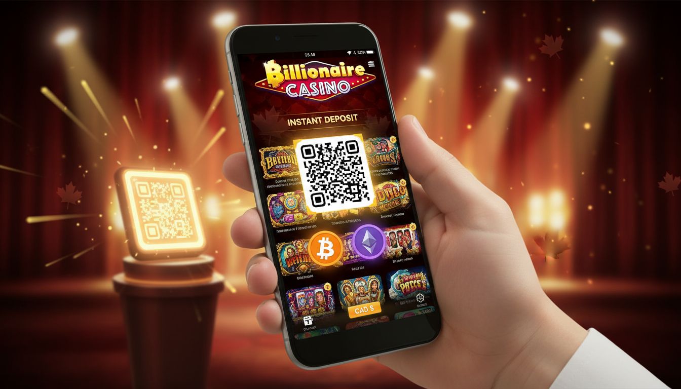 Mobile crypto deposit via QR code and wallet on phone